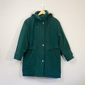 Vintage Emerald Green Winter Coat